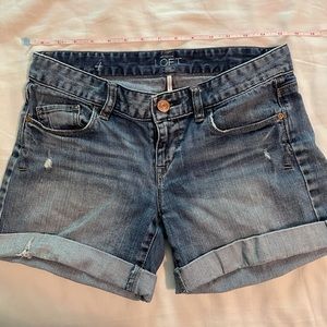 LOFT denim cuffed shorts